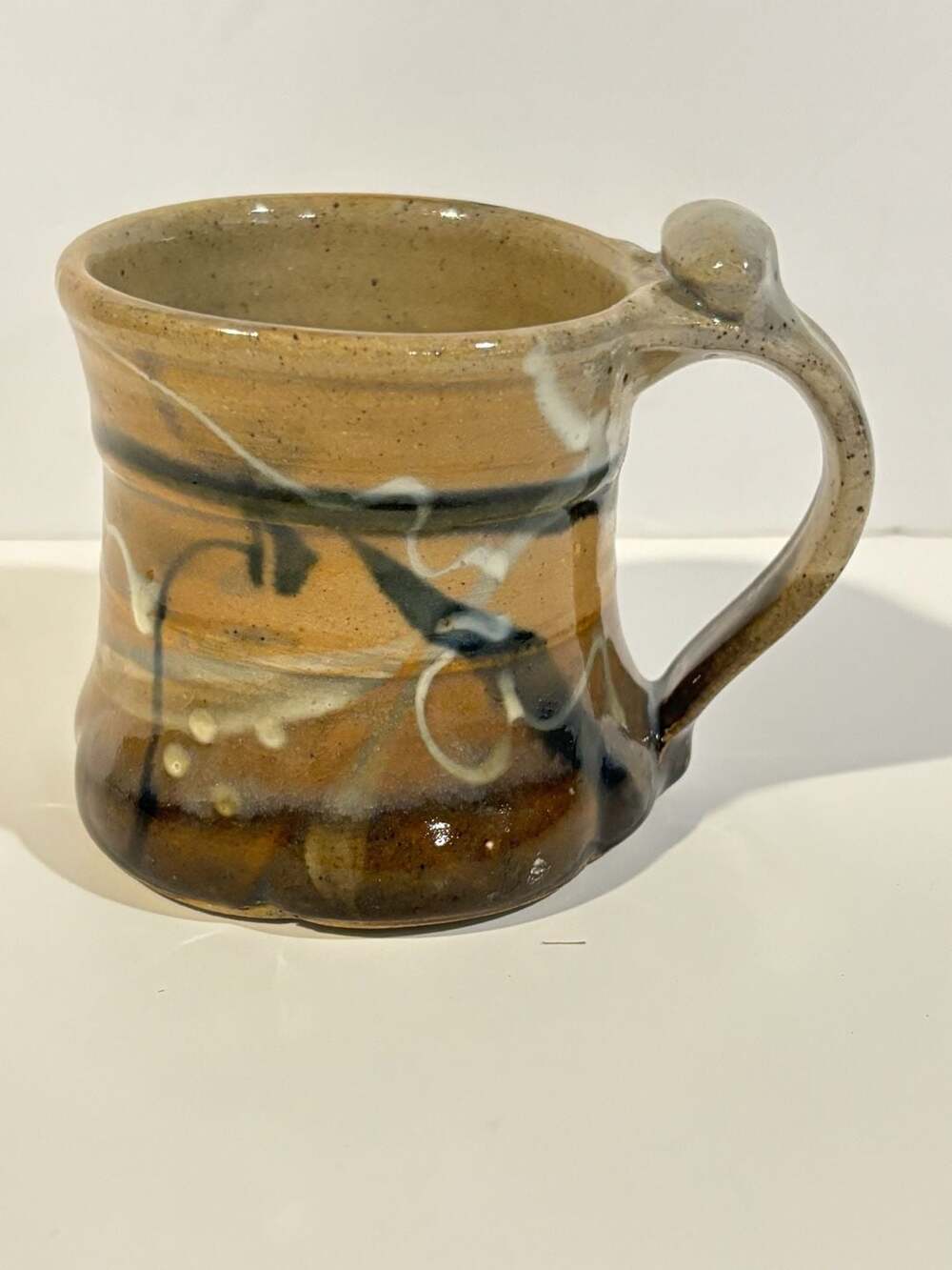Artist John Glick Plum Tree Pottery Stoneware Mug